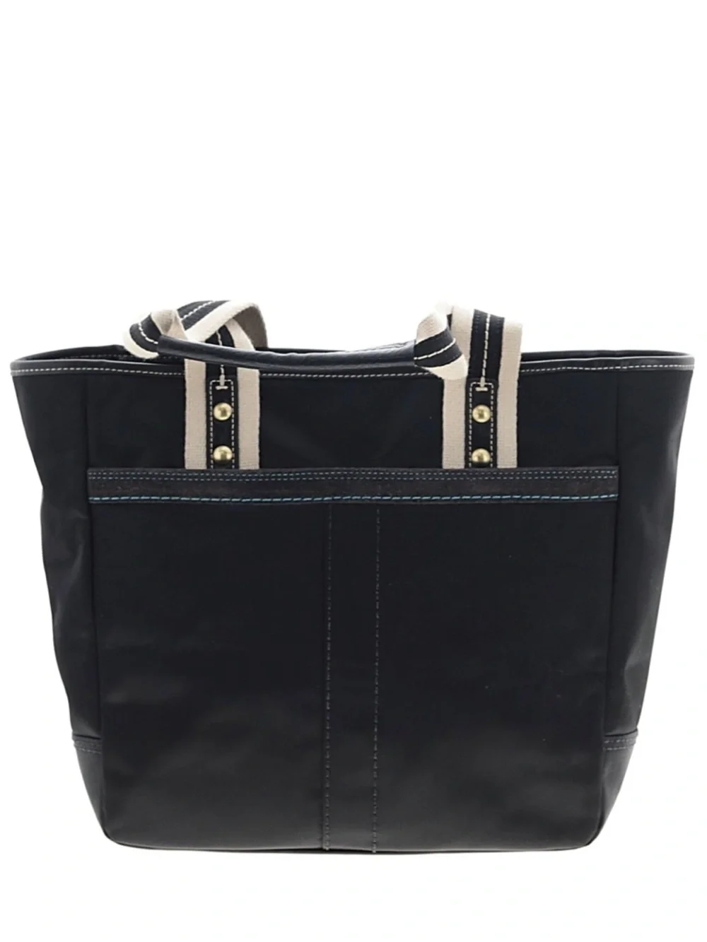 Coach Hampton Black Satin Tote NWT